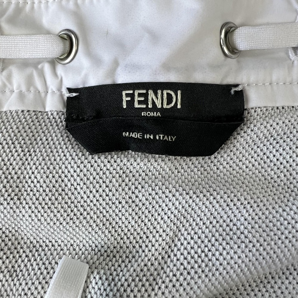 Fendi Swim Trunks Mens IT 50 Multi Camo Logo Print Quick Dry Lined Shorts Italy - Picture 4 of 16